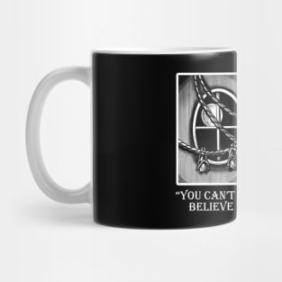 Wednesday Napping With Bats - You Can't Wake The Dead - White Outlined Version Mug